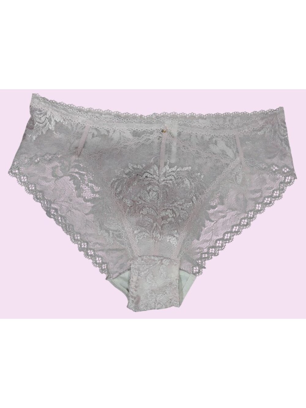 Bradelis New York Lace Pink Panty Floral Lace Size M NEW WITHOUT TAGS